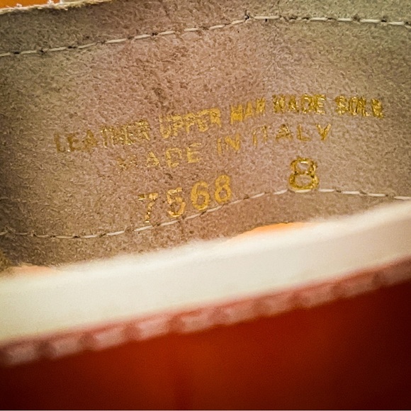 A.Giannetti Orange Patent Leather Strappy Chunky Heels - Made in Italy. - Picture 8 of 8